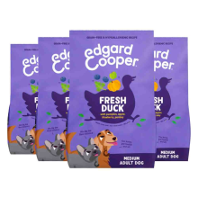 Edgard & Cooper 4x Edgard & Cooper Hondenvoer Droog Adult Medium Eend 2,5 kg