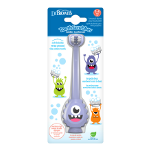 Dr Browns Dr. Browns Tandenborstel Monster Paars