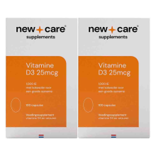 2X New Care Vitamine D3 25mcg 100 capsules