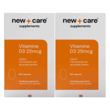 2X New Care Vitamine D3 25mcg 180 capsules
