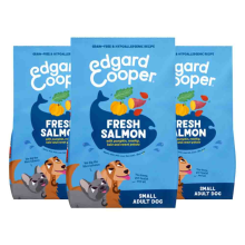 Edgard & Cooper 3x Edgard & Cooper Hondenvoer Droog Adult Small Zalm 3 kg