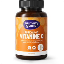 1+1 Gratis: Yummygums Vitamine C PureWay C® 500 mg Plantaardig Suikervrij 60 capsules