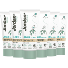 6X Jordan Green Clean Tandpasta Junior 6+ 50 ml