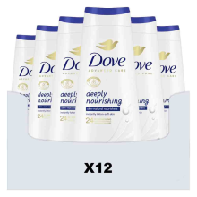 12X Dove Douchecrème Deeply Nourishing 600 ml