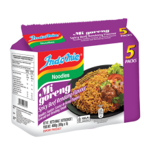 Indomie Instant Mi Goreng Noedels Rendang 5 x 80 gr