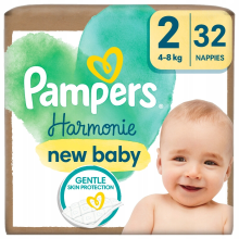 Pampers Harmonie Luiers Maat 2 (4 8 kg) 32 stuks
