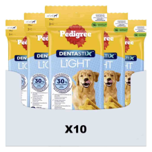 10X Pedigree Hondensnack Dentastix Light Large 87 gr