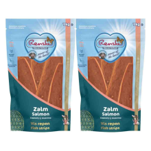 2X Renske Gezonde Beloning Vleesrepen Hondensnack Zalm 1 kg
