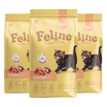 3X HobbyFirst Feline Kattenvoer Droog Kitten 1,5 kg