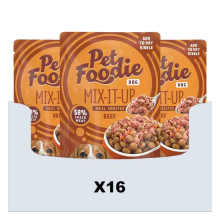 16X PetFoodie Hondenvoer Nat Mix It Up Rund 60 gr