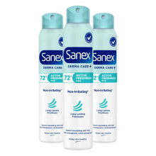 3X Sanex Deodorant Spray Dermo Active Freshness 72H 200 ml