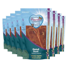 8X Renske Gezonde Beloning Vleesrepen Hondensnack Eend 1 kg