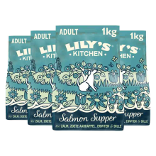 4X Lily's Kitchen Hondenvoer Droog Salmon Supper 1 kg