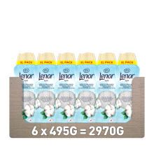 6X Lenor In Wash Geurbooster Katoen Fris 495 gr