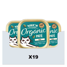 19X Lily's Kitchen Kattenvoer Nat Organic Paté Vis 85 gr