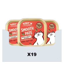 19X Lily's Kitchen Kattenvoer Nat Smooth Paté Zalm & Kip 85 gr
