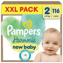 Pampers Harmonie Luiers Maat 2 (4 8kg) 116 stuks