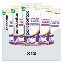12X Parodontax Tandpasta Strenghten & Protect Whitening 75 ml