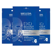 3X WELEDA Exo Boost Collagen Sheet Mask