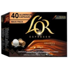 5X L'OR Espresso Colombia Cups 40 stuks