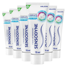 6X Sensodyne Tandpasta Complete Protection + Cool Mint 75 ml