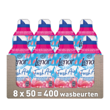 8X Lenor Wasverzachter Fresh Air Fleurige Bloesem 50 Wasbeurten 700 ml