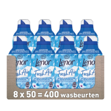 8X Lenor Wasverzachter Fresh Air Ochtendfris 50 Wasbeurten 700 ml