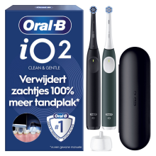 Oral B Oral B Elektrische Tandenborstel iO 2 Duo Zwart & Groen 1 set
