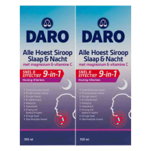 2X Daro Alle Hoest Siroop Slaap & Nacht 150 ml