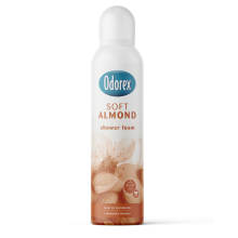 1+1 Gratis: Odorex Showerfoam Soft Almond 200 ml