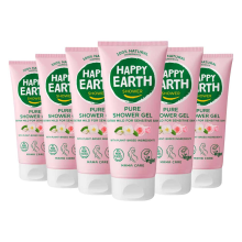 6X Happy Earth 100% Natuurlijke Mama Care Douchegel 200 ml