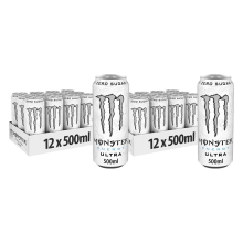 2X Monster Energy Ultra Zero Sugar White 12 x 500 ml