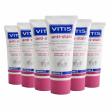 6X Vitis Tandpasta Anti Stain 50 ml