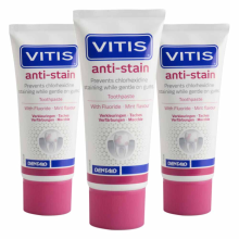 3X Vitis Tandpasta Anti Stain 50 ml
