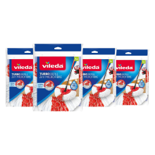 4X Vileda Turbo 2 in 1 Navulling