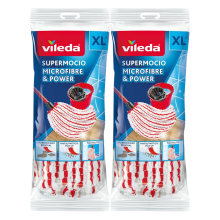 2X Vileda Super Mocio Microvezel & Power Navulling