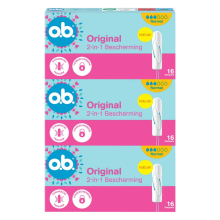 3X o.B. Original Dynamic Fit Normal Tampons 16 stuks
