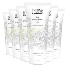 6X Therme Zen White Lotus Shower Satin 200 ml