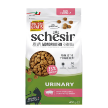 8X Schesir Monoproteïne Promo Kattenvoer Droog Urinary Ham 400 gr
