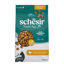 Schesir Monoproteïne Kattenvoer Droog Nutriage 7+ Kip 1,5 kg