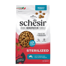 Schesir Monoproteïne Promo Kattenvoer Droog Sterilized Vis 1,5 kg
