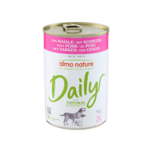 24X Almo Nature Daily Hondenvoer Varken 400 gr