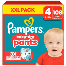 Pampers Baby Dry Luierbroekjes Maat 4 (9 15 kg) 108 stuks