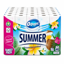 3X Ooops! Toiletpapier Classic Sensitive Summer Editie 3 laags 16 stuks