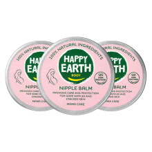3X Happy Earth 100% Natuurlijke Mama Care Tepelbalsem 30 gr