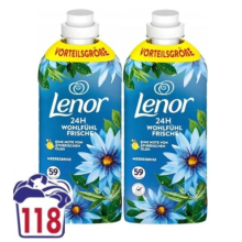 Lenor Wasverzachter Ocean Breeze 2x59 Wasbeurten 2x1,239 liter
