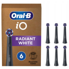 Oral B Oral B iO Opzetborstels Radiant White Black 6 stuks