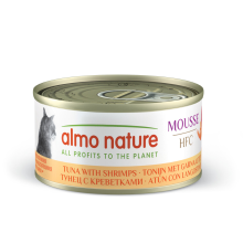 24X Almo Nature HFC Natural Kattenvoer Nat Tonijn & Garnaaltjes 70 gr