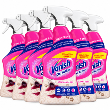 6X Vanish Vlekverwijderaar Spray voor Textiel Oxi Action 750 ml