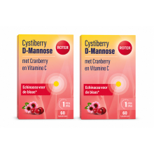 2X Roter Cystiberry D Mannose 60 tabletten